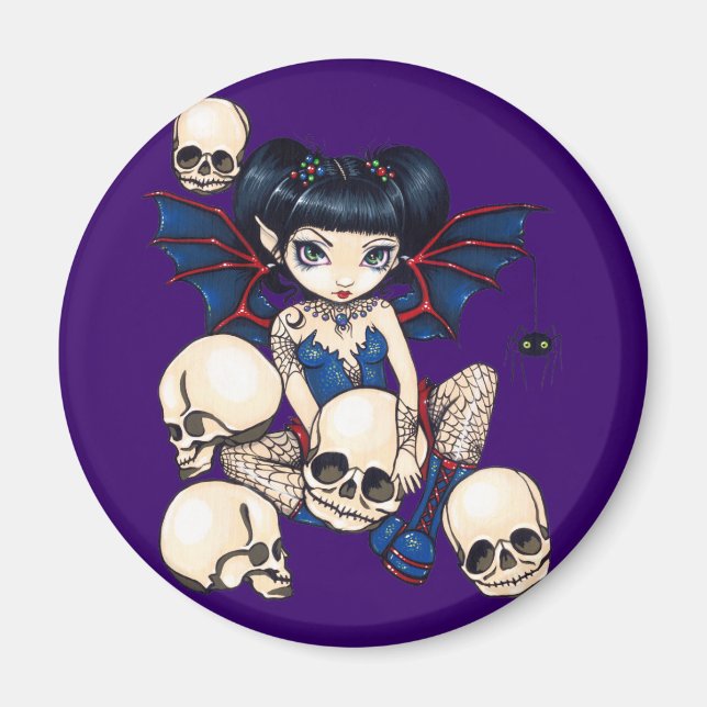 "Spiders and Skulls" Magnet (Front)