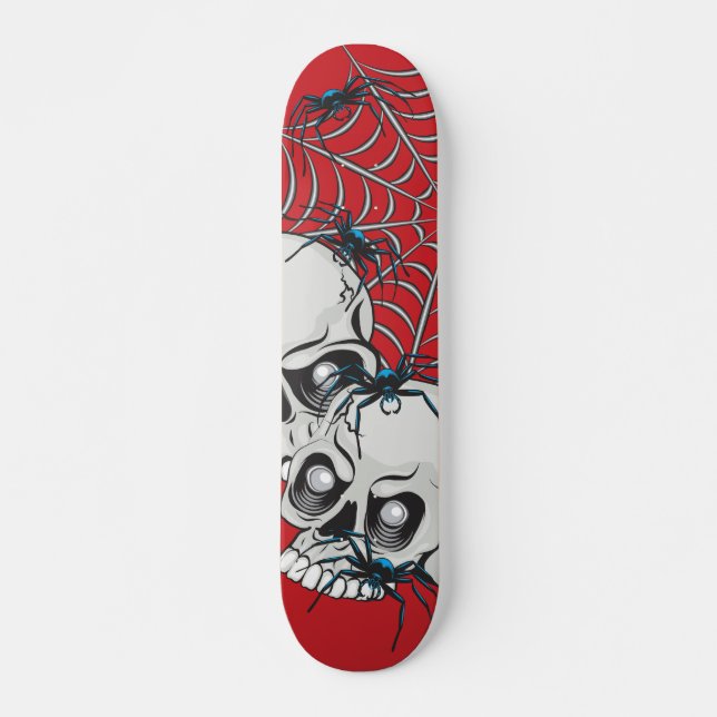Spiders and Skulls Skateboard (Front)