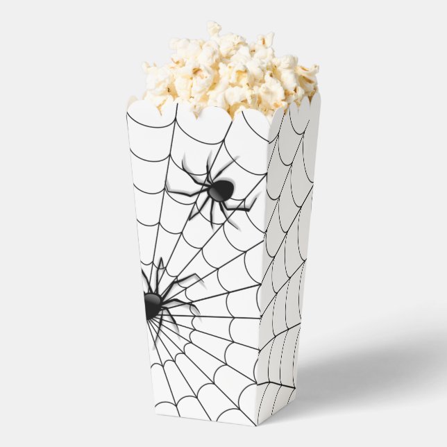 Spiders and Web Halloween Favor Box (Popped)