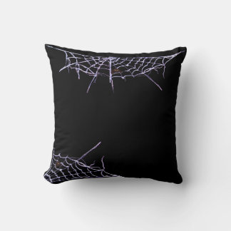 Spiders and Webs Throw Pillow