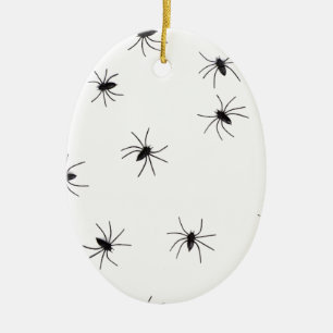 spiders ceramic ornament