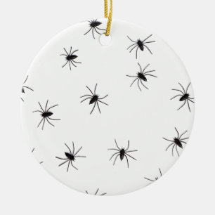 spiders ceramic ornament