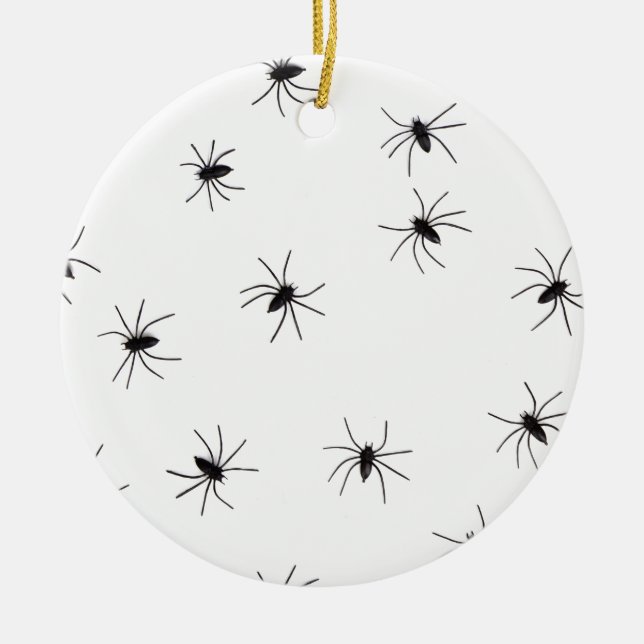 spiders ceramic ornament (Front)