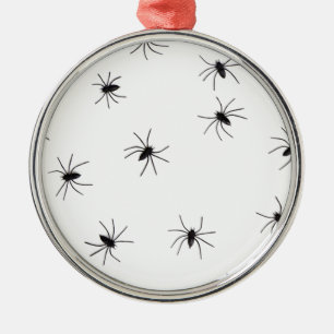 spiders metal ornament