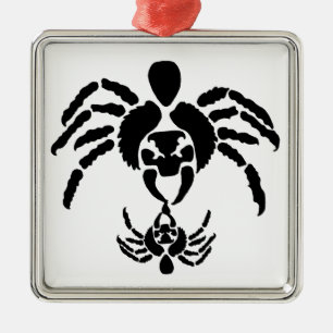 Spiders Metal Ornament