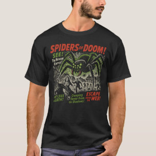 Spiders Of Doom Movie Poster Vintage Halloween T-Shirt
