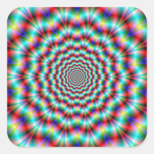 Spiders on Acid Square Sticker