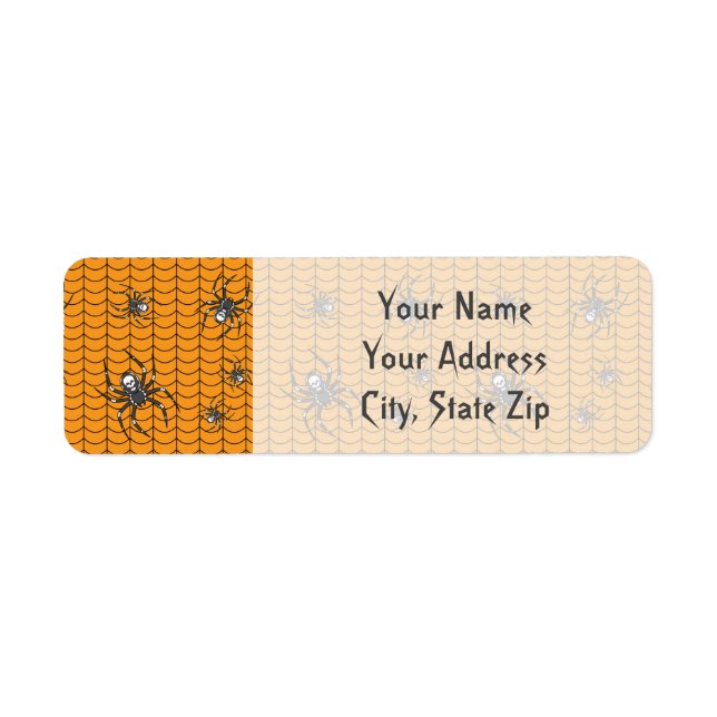 Spiders on Parade Return Address Label (Front)