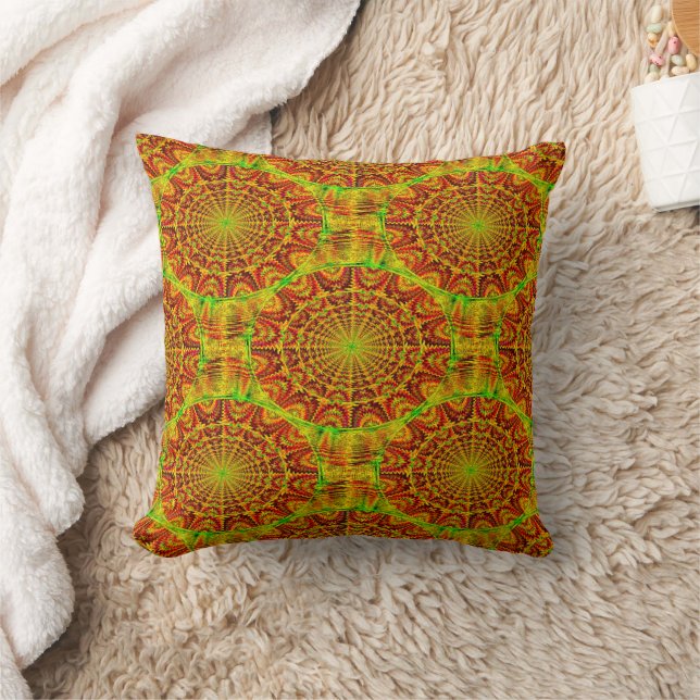 Spider's Sunlight....... Throw Pillow (Blanket)
