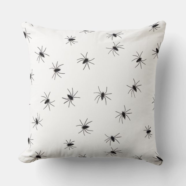 Spiders Throw Pillow (Front)