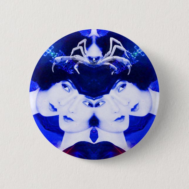 Spiders Web 2 Inch Round Button (Front)