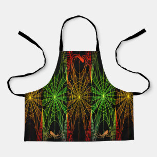 Spiders & Webs All-Over Print Apron