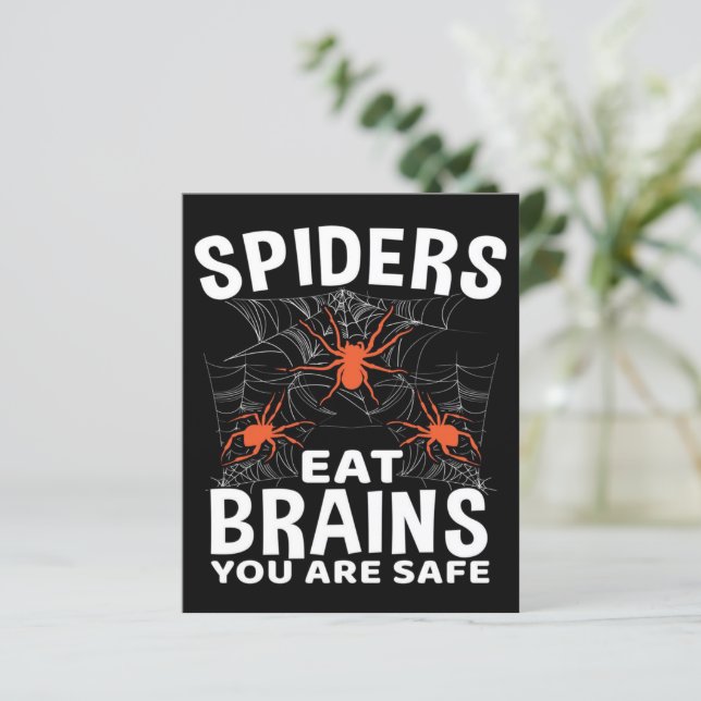 Spiders Webs Eat Brains You Are Safe Halloween (Standing Front)