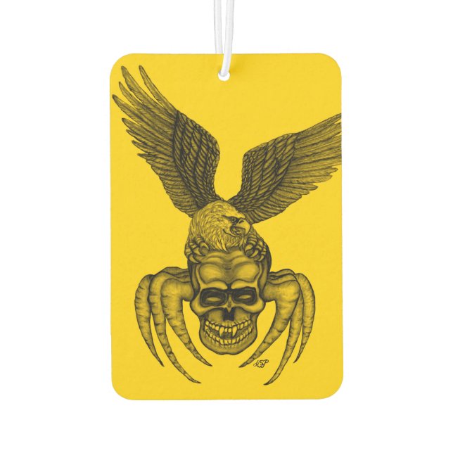 Spiderskull with Eagle Air Freshener (Back)