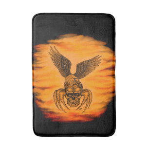 Spiderskull with Eagle Bath Mat