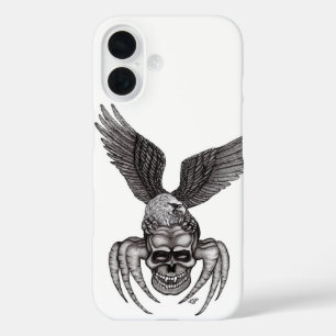 Spiderskull with Eagle iPhone 16 Case