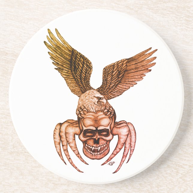 Spiderskull with Eagle Coaster (Front)