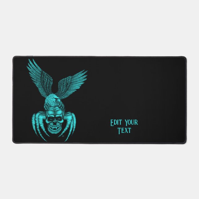 Spiderskull with Eagle Desk Mat (Front)