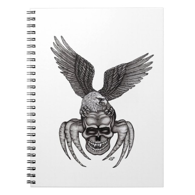 Spiderskull with Eagle Notebook (Front)