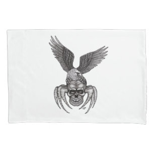Spiderskull with Eagle Pillowcase