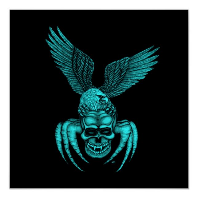 Spiderskull with Eagle Poster (Front)