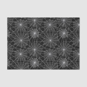 Spiderweb Black and White Halloween Tissue Paper
