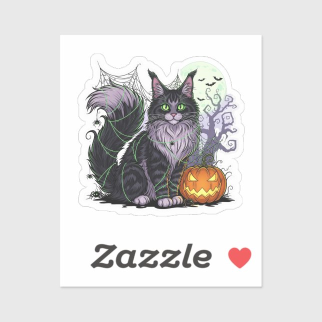 Spiderweb Coon – Maine Coon Halloween (Sheet)