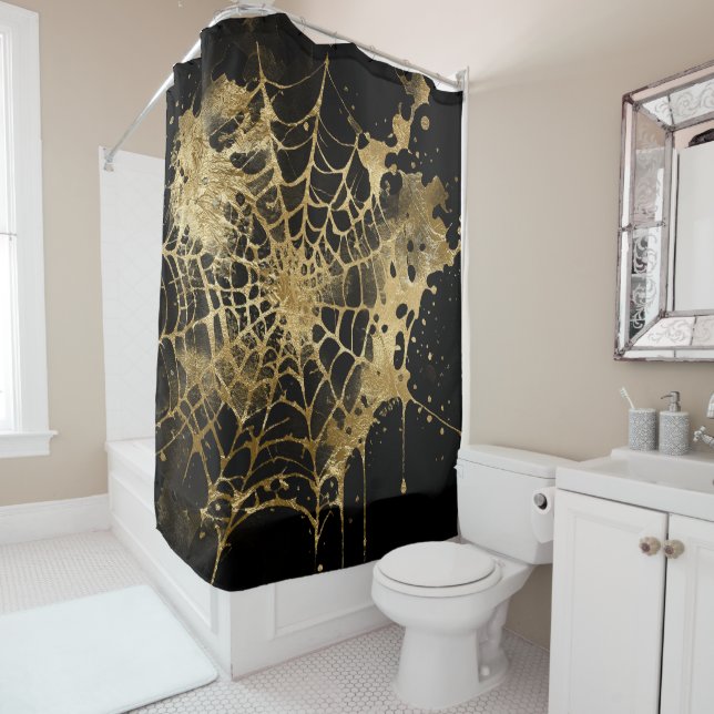 Spiderweb Elegance | Creepy Beautiful Gold Cobweb (In Situ)