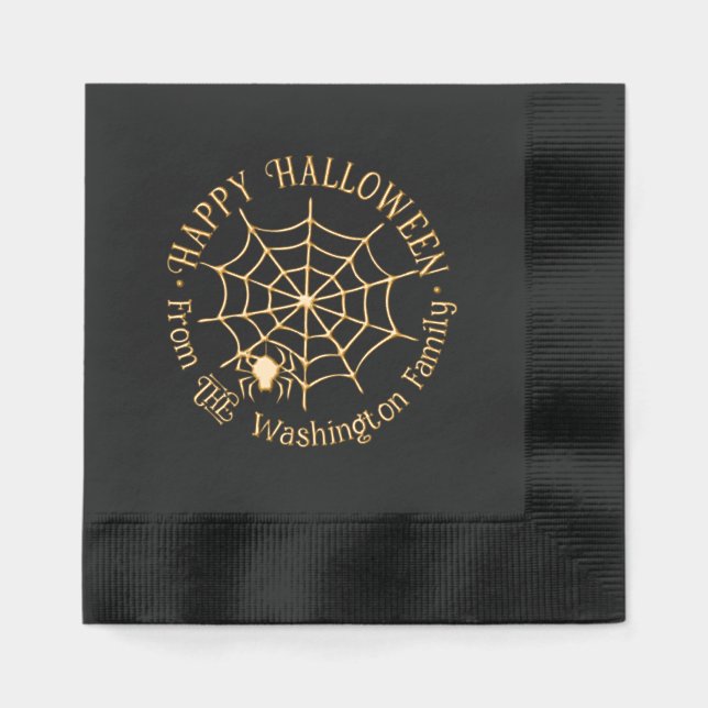 SpiderWeb et pendaison Spider Halloween Nom de fam (Recto)