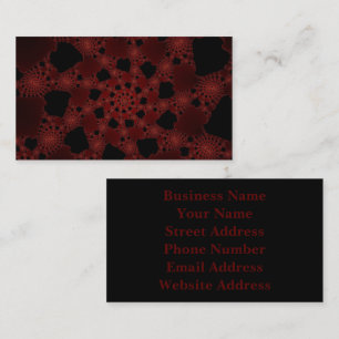 Spiderweb Fractal Business Card