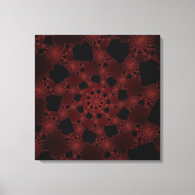 Spiderweb Fractal Canvas Print (Front)