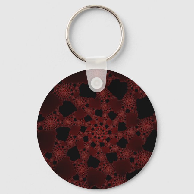Spiderweb Fractal Keychain (Front)
