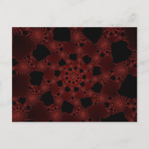 Spiderweb Fractal Postcard