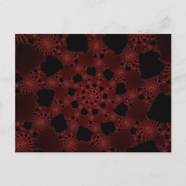Spiderweb Fractal Postcard (Front)