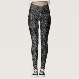 Spiderweb Goth Dark Aesthetic Halloween   Leggings