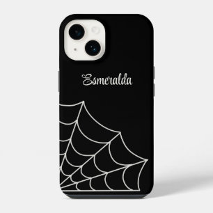 Spiderweb Goth Style Personalized iPhone 14 Case