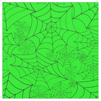 spiderweb halloween gothic spider web acid green fabric