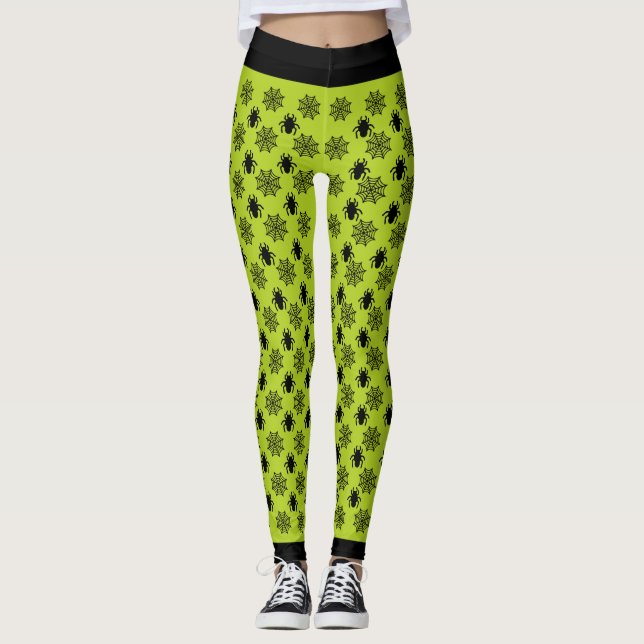 Spiderweb Halloween Leggings (Front)