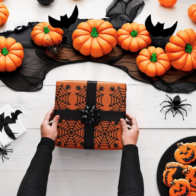 Spiderweb Halloween Wrapping Paper (Creator Uploaded)