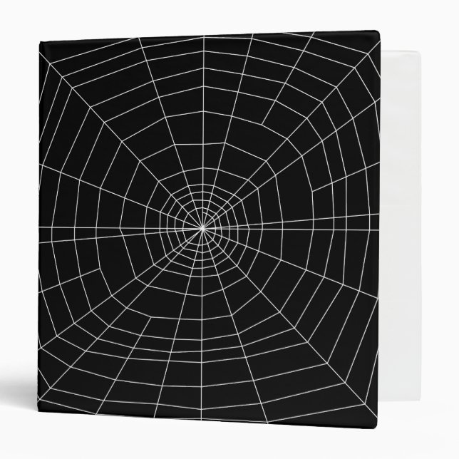 spiderweb on Black Binder (Front/Inside)