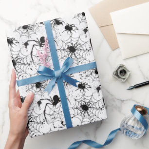 Spiderweb Pattern Halloween  Wrapping Paper