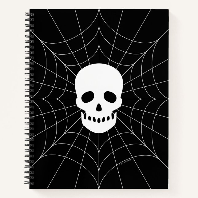 Spiderweb Skull Notebook (Front)