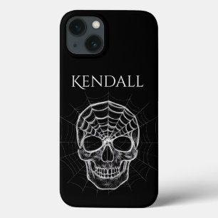 Spiderweb Skull Personalized Phone Case