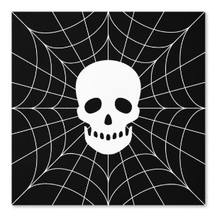 Spiderweb Skull Wallpaper