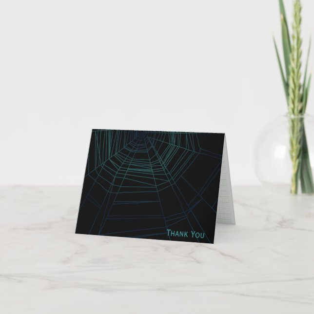 Spiderweb Thank You Card (Front)