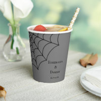 Spiderwebs Black and Grey Gothic Wedding