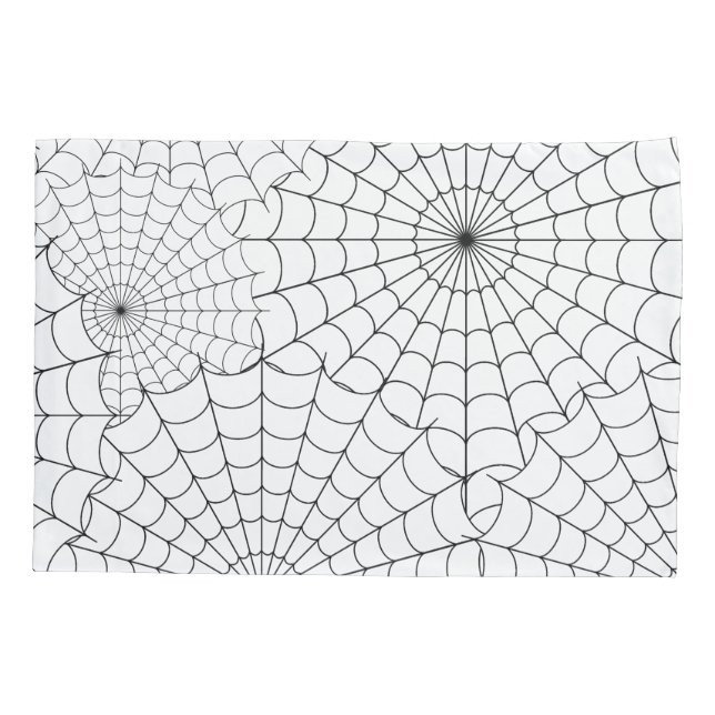 Spiderwebs Halloween Pillowcase (Back)