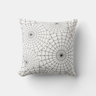 Spiderwebs Halloween Throw Pillow