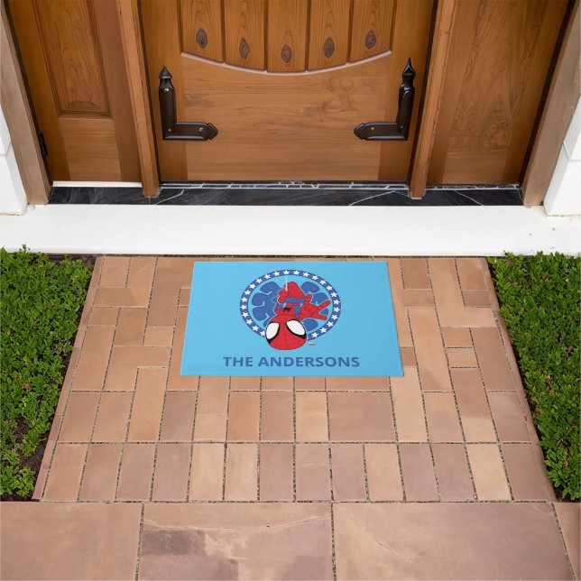 Spidey Americana Spider Icon Doormat (Outdoor)