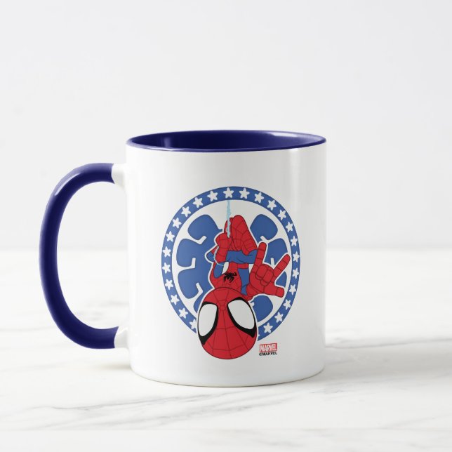 Spidey Americana Spider Icon Mug (Left)